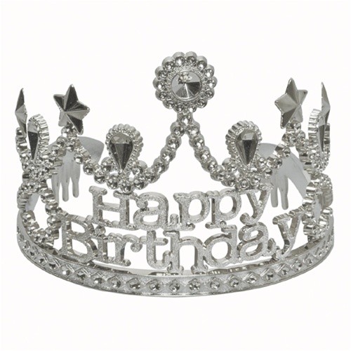 silver birthday tiara